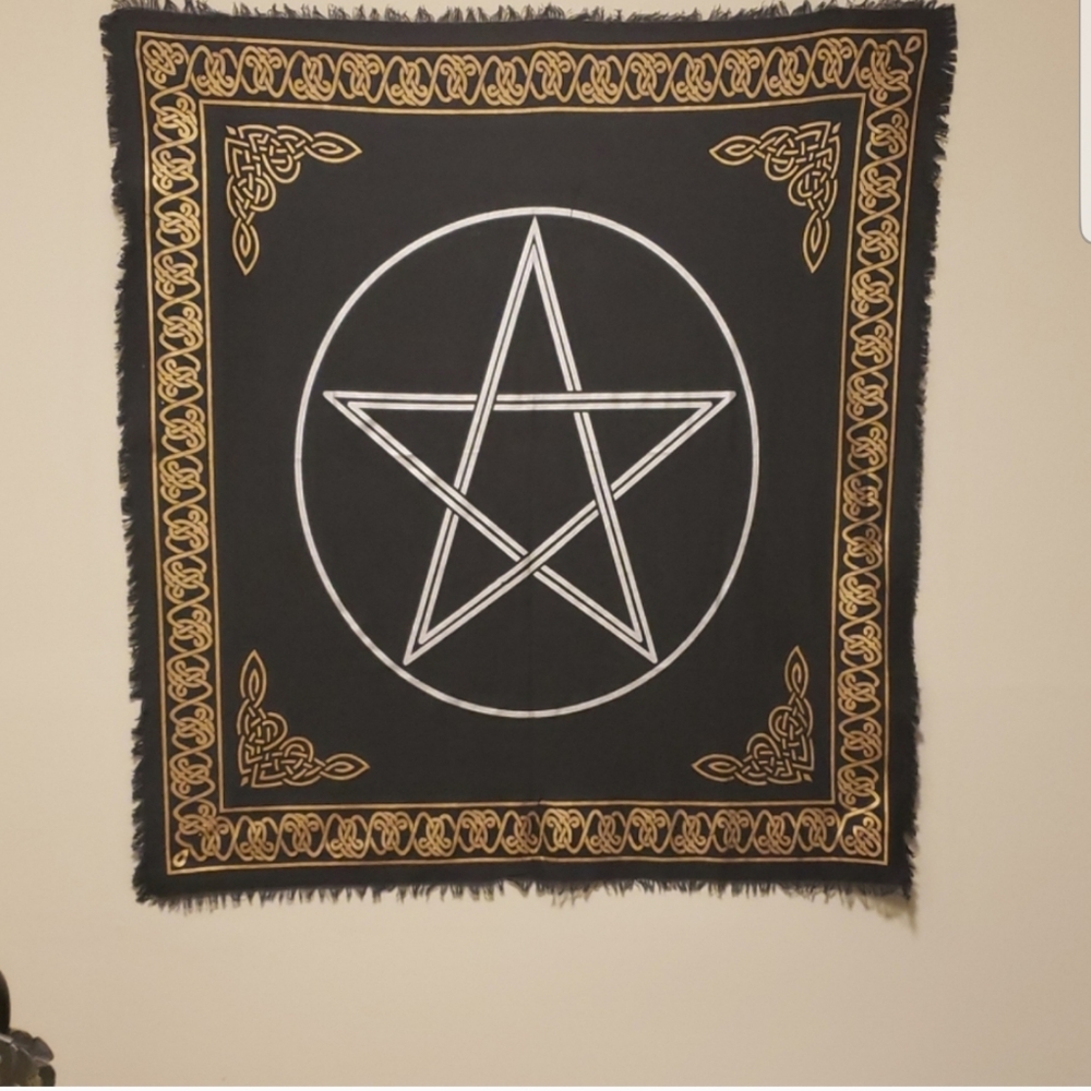 Pentagram Wicca Pentacle Tapestry